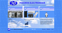 Desktop Screenshot of horonyaelectronique.com